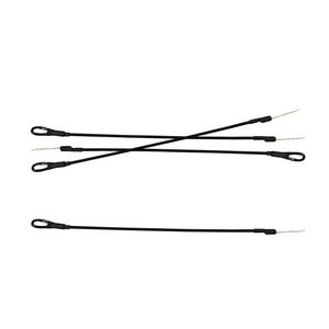 Câble antivol E-Bit 17 cm avec boîtier en plastique noir, système antivol, étiquette rigide, câble métallique avec un anneau et une goupille pour système EAS – Fourniture directe usine - Product Image 1