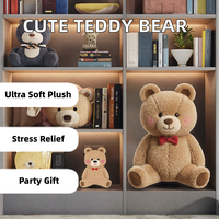 Peluche Ours en Peluche Mignon, Jouet Doux Rembourré, Cadeau pour Décoration Intérieure, Chambre d'Enfant, Anti-Stress, 14+ cm, Remplissage Coton PP, Unisexe