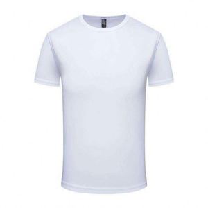 Casual Jersey Fabric Blank Design T-Shirt Soft Polyester Heat-Transfer Printed Custom Logo Quick Dry Fit Men - Product Image 3
