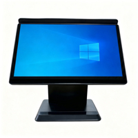 15,6-дюймовый сенсорный POS-терминал для ресторанов с двумя экранами, Windows 11 Pro, 8 ГБ ОЗУ, 128 ГБ SSD