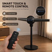 Kipas Menara Tanpa Baling-Baling untuk Kamar Tidur, Kipas Berdiri dengan Remote, Timer 8 Jam 120 °   Osilasi, Kipas Lantai Pendingin Aliran Udara Kuat 25 kaki/detik