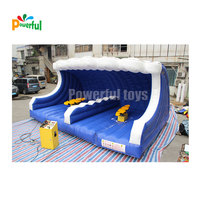 Aire de jeux jeux drôles planche de surf mécanique gonflable jeu de surf chine simulateur de surf gonflable à vendre