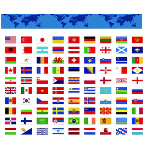 2025 Sản phẩm mới Bunting biểu ngữ bản đồ thế giới với chuỗi cờ Polyester hai mặt cho nhà hàng thanh vườn và trang trí tiệc - Product Image 1