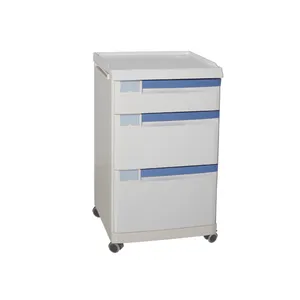 Wholesale Cheap Price ABS Bedside Cabinet Medical Cabinet Hospital Bed Table With Drawer Medical Cabinet