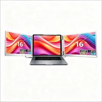 Monitor Portátil Triple S7 de 16 Pulgadas, Extensor de Pantalla FHD 1200P IPS, Compatible con Laptops Mac y Windows de 13-17 Pulgadas, Precio de Fábrica