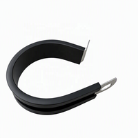 Collier de serrage isolé en caoutchouc EPDM 20mm 25mm SS316 de qualité marine pour tuyau d'engrenage à vis sans fin pour bateau en eau salée