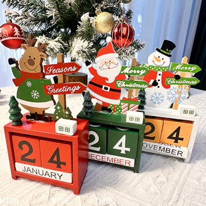 <span class=keywords><strong>Calendrier</strong></span> <span class=keywords><strong>de</strong></span> bureau en bois <span class=keywords><strong>de</strong></span> haute qualité, respectueux <span class=keywords><strong>de</strong></span> <span class=keywords><strong>l</strong></span>'environnement, 365 jours, décoration <span class=keywords><strong>de</strong></span> Noë<span class=keywords><strong>l</strong></span> pour hôtel et bureau, PinGlory - Product Image 2