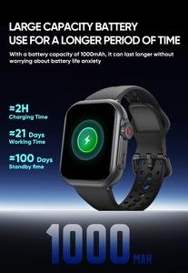 Reloj Inteligente K62 2026 a Precio de Fábrica con Batería de 1000 mAh, Llamadas por Bluetooth, Música, Oxígeno en Sangre, Contador de Pasos - Product Image 4