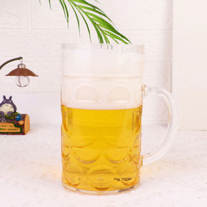 500ml 1.2L 1パイント環境にやさしいプラスチック製ハンドグリップビールスタイングラスバルクカスタマイズ可能なドリンクウェア - Product Image 2