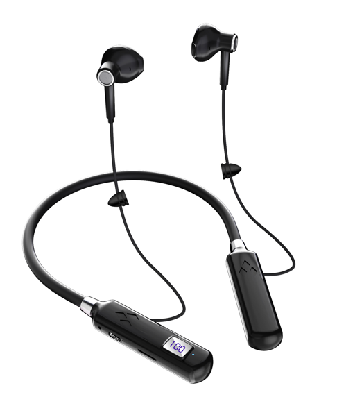 Waterproof TF Card Read Neckband Headphones with for 5.4 IPX-4 Touch Control for Sports Wireless Earphone