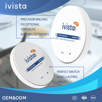 Vente en gros directe d'usine IVISTA SHT Translucent47% Bloc de zircone dentaire haute résistance pour la restauration d'implants dentaires