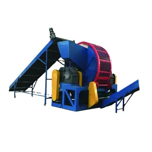 Double Shaft Truck Tyre Recycling Shredder Machine For Waste Car Tire