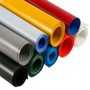 निविड़ अंधकार 480gsm bache पीवीसी तिरपाल रोल पीवीसी लेपित शीसे रेशा कपड़े - Product Image 2