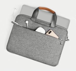 Bolso de Mano para Portátil de Negocios de 15.6 Pulgadas, Impermeable, de Poliéster, Cuero, Espuma y Forro de Terciopelo, con Correa para el Hombro, para Portátiles de 15 Pulgadas - Product Image 2