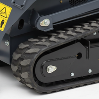Mini-chargeuse sur chenilles homologuée EPA, chargeuse compacte diesel avec moteur Kubota, 0,5 tonne