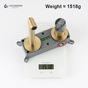 Grifo monomando de lavabo para baño, montaje en pared, Jade, con válvula de conexión, acabado negro mate - Product Image 4