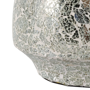 Vasi per Fiori Moderni Rotondi e Curvi con Mosaico, Fioriere in Metallo Decorative per Interni, Vasi in Ferro per la Casa - Product Image 4