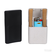Vente en gros de couvercles magnétiques dégradables de 105 mm pour étui à cigarettes avec 2 trous pour cigarettes et 1 trou pour briquet, accessoires pour fumeurs