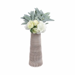 Vaso in Porcellana Stampato in 3D Moderno e Alto, Elemento Decorativo per Soggiorno, Camera da Letto e Ufficio - Product Image 2