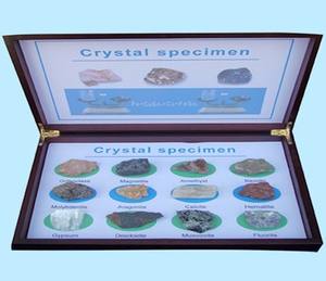 भूविज्ञान अध्ययन 12 प्रकार खनिज क्रिस्टल चट्टानों और अयस्क के नमूने - Product Image 4