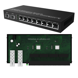 Convertidor de Fibra Óptica SFP a LAN Monomodo y Multimodo a Buen Precio, 2 Puertos SFP, 8 Puertos RJ45, Convertidor de Medios Ethernet de Fibra Óptica - Product Image 3