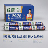Mastic silicone neutre 9900 résistant aux intempéries pour collage de murs-rideaux et façades vitrées – Fournisseur de cartouches