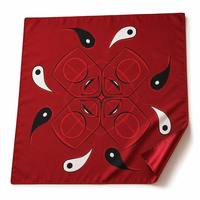 Écharpe en soie double face de haute qualité 14MM pour le bureau, motif classique orné et rayonnant, écharpe en soie pour la fête des mères