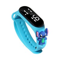 Reloj Infantil Creativo con Diseño de Personajes de Dibujos Animados como Spiderman, Cerdito y Conejito, Reloj Deportivo para Estudiantes, Resistente al Agua, con Pantalla Táctil LED Digital