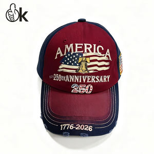 <span class=keywords><strong>Gorra</strong></span> de Béisbol Vintage Americana del 250 Aniversario, <span class=keywords><strong>Gorra</strong></span> de Béisbol Plana con Logotipo Bordado, <span class=keywords><strong>Gorra</strong></span> Estructurada de Ala Ancha Unisex - Product Image 4