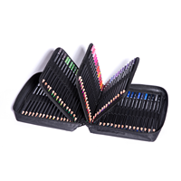 FLOWood – Kit de 120 crayons de couleur à base d'huile, avec sac de transport portable en toile zippée, pour le coloriage, la peinture et le dessin d'artiste