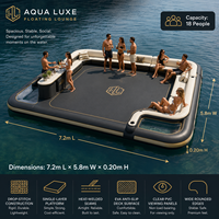 Plateforme de parc aquatique gonflable OEM ODM avec toboggan et ponton de relaxation pour la location en resort, vente en gros et exportation