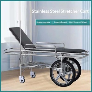 Chariot de transfert robuste en acier inoxydable, <span class=keywords><strong>lit</strong></span> de sauvetage multifonctionnel pour levage et transfert, chariot de manutention modulable - Product Image 3