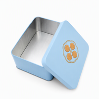 Boîte en fer blanc rectangulaire personnalisée pour chocolats, bonbons, biscuits, emballage alimentaire en métal de qualité alimentaire, vente en gros, conteneur en vrac