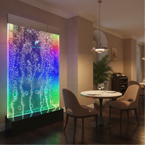 Acrylic Laser Cut Contemporary Bubble Wall Waterfall Panel Indoor Wall <b>Partition</b> for Restaurant Hotel Bar Decor LED Luminous - Product Image 3