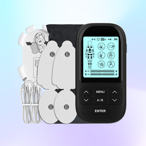 진동 치료 모드가있는 통증 완화를위한 휴대용 다기능 이중 채널 TENS EMS 마사지 - Product Image 1