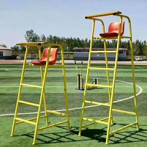 Sedia Portatile e Resistente <span class=keywords><strong>per</strong></span> Arbitri di <span class=keywords><strong>Badminton</strong></span> e Pallavolo, in Tubo d'Acciaio Rotondo Giallo, <span class=keywords><strong>per</strong></span> Palle di Piuma d'Oca - Product Image 3