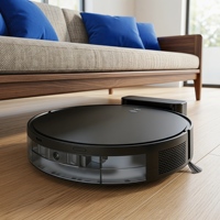 Robot laveur intelligent QSV6 avec navigation gyroscopique, nettoyage humide et sec, aspirateur à recharge automatique pour hôtels, garages et foyers