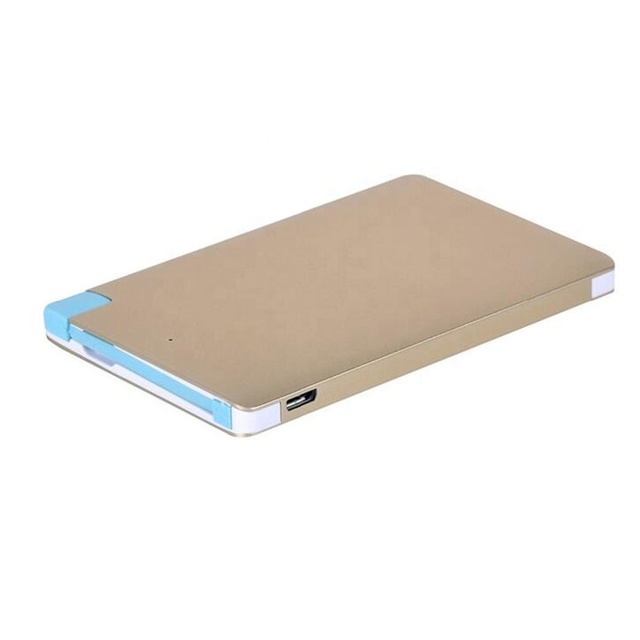 Aluminum Credit Card Rohs Power Bank 2500mAh Super Slim Credit Card Power Bank
