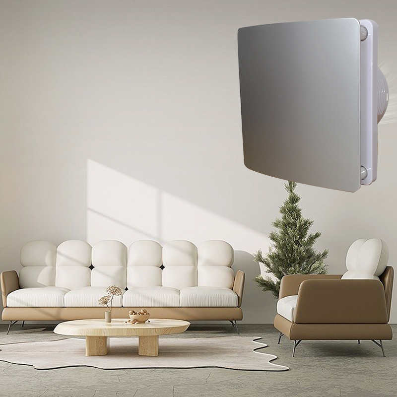 Оптовая продажа с фабрики, домашние вентиляторы для ванной комнаты, 120 мм/5 дюймов, ABS, маленький ультратонкий оконный вентилятор с таймером