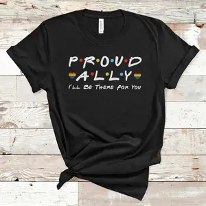 LGBT 프라이드 월 디자인 인쇄 열전달 Tshirt