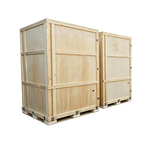 Cajas de madera contrachapada hechas a medida, libres de fumigación, para logística de transporte marítimo, embalaje de maquinaria pesada, caja de madera desmontable - Product Image 1