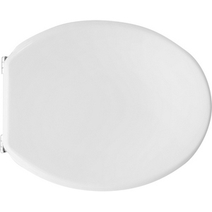 Asiento de Inodoro para Globo Arianna Vase Blanco 50.5 cm de Largo 37.5 cm de Ancho Plástico para Baño - Product Image 1