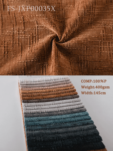 Tissu en velours uni ignifuge imperméable en feutre <span class=keywords><strong>blanc</strong></span> composé de chenille 100% polyester pour canapé et rideau - Product Image 3