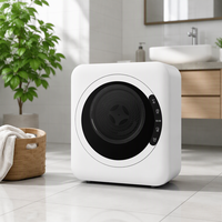 Séchoir à linge électrique automatique en acier inoxydable avec porte vitrée, modèle 2026, pour usage domestique