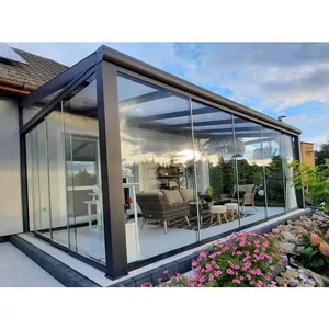 Invernaderos de Cristal para Jardín, Habitaciones de Cristal de Aluminio para Todas las Estaciones, Estilo Europeo - Product Image 1