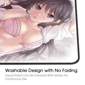 <span class=keywords><strong>Tapis</strong></span> <span class=keywords><strong>de</strong></span> <span class=keywords><strong>souris</strong></span> personnalisé <span class=keywords><strong>de</strong></span> grande taille pour <span class=keywords><strong>gamer</strong></span>, en caoutchouc naturel, bordure verrouillée, dessin animé <span class=keywords><strong>de</strong></span> fille d'anime sexy, bureau - Product Image 5