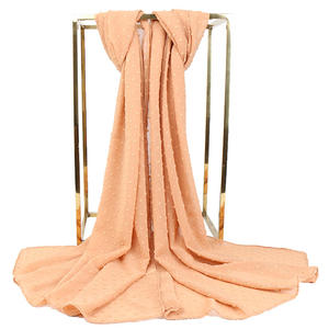 CCY 2023 nouvelle malaisie indonésie ethnique femmes en peluche boule en mousseline de soie longue enveloppement châles foulard musulman dubaï prière Hijab - Product Image 6