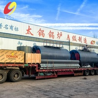 Systèmes de chauffage de l'eau chaude industriels automatiques au diesel et au gaz Chaudière à effet de serre de style horizontal pour les usines de fabrication