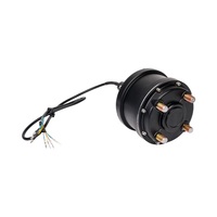Moteur servo de moyeu de roue électrique à basse vitesse à couple élevé IP54 150N.M moteur à engrenages BLDC moteur de moyeu fendu