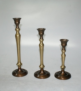 Support de bougie en métal doré, bougeoir décoratif fait main pour centre de table, idéal pour la maison, les mariages et Noël - Product Image 1